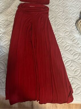 Indigo Wide Leg Red Jumpsuit